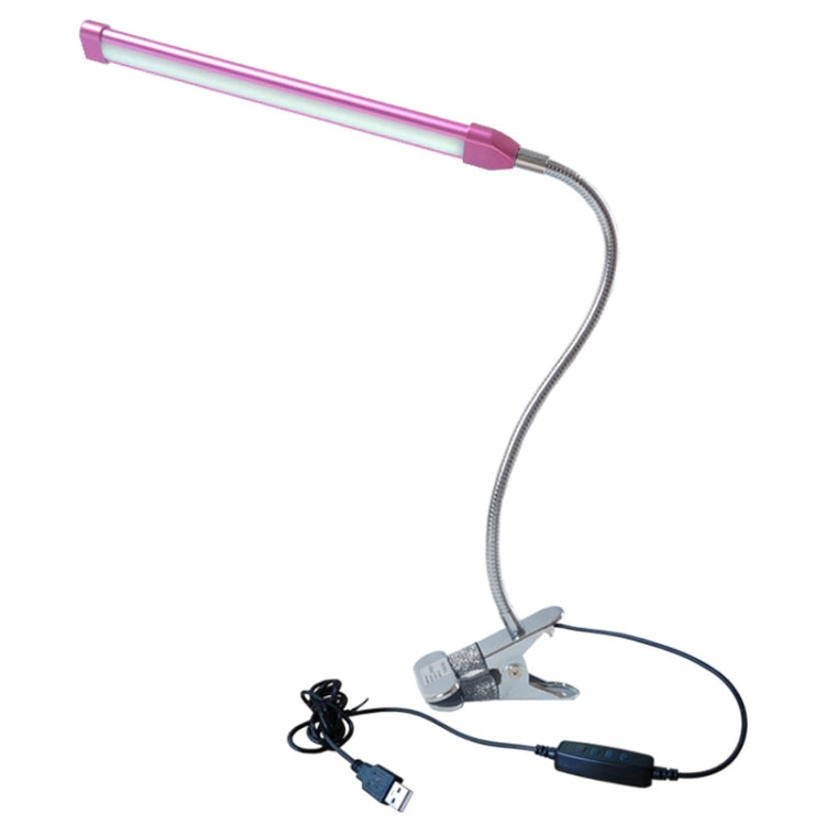 Lâmpada de Clipe USB para Estudante Luz de Secretária LED Dimerizável de Proteção Ocular, Roxo, Dourado, Preto, Prateado