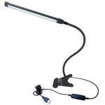 Lâmpada de Clipe USB para Estudante Luz de Secretária LED Dimerizável de Proteção Ocular, Roxo, Dourado, Preto, Prateado