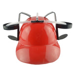 Chapéu para Beber Cerveja Preguiçoso para Festa de Aniversário ao Ar Livre, Capacete para Beber (Vermelho), Capacete para Beber (Azul), Capacete para Beber (Rosa), Capacete para Beber (Amarelo)