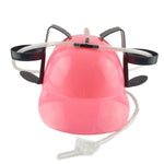 Chapéu para Beber Cerveja Preguiçoso para Festa de Aniversário ao Ar Livre, Capacete para Beber (Vermelho), Capacete para Beber (Azul), Capacete para Beber (Rosa), Capacete para Beber (Amarelo)
