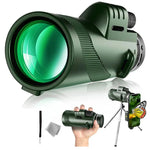Monóculo de Alta Potência 40X60 Visão Noturna Exterior HD, (Standard), (Standard+Clipe Universal+Tripé)