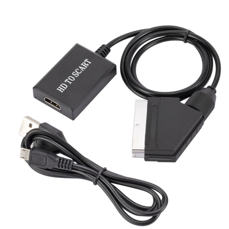 Conversor HDMI para Scart Adaptador de Vídeo HD 1080p, HDMI para SCART 1080P
