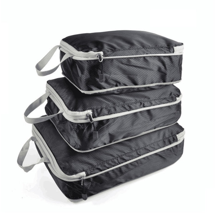 3 PCS/Set Travel Waterproof Compression Clothes Storage Bag, Orange With Net, Nevy With Net, Pink With Net, Red With Net, Green With Net, Gray With Net, Black With Net, Gray Without Net, Black Without Net, Red Without Net, Blue Without Net             ...