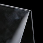 2 Peças Suporte de Exposição em Acrílico Transparente para Estante de Livros e Moldura de Foto, 100 x 115 x 145mm