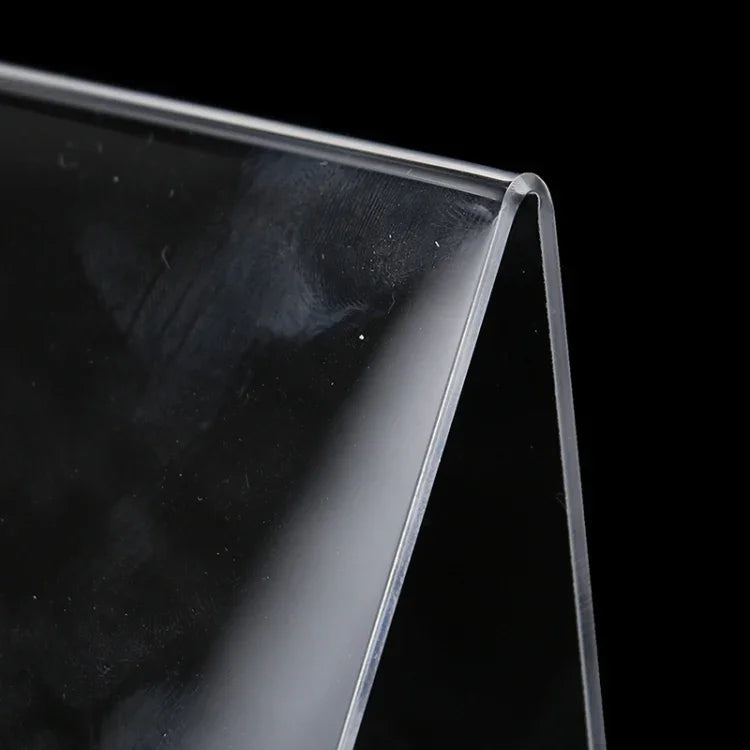 2 Peças Suporte de Exposição em Acrílico Transparente para Estante de Livros e Moldura de Foto, 100 x 115 x 145mm