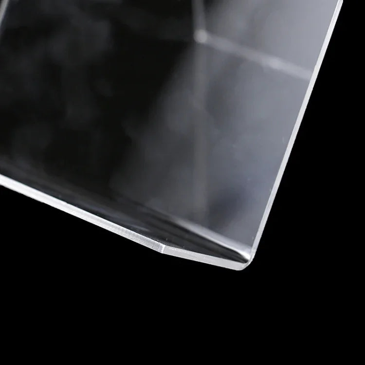 2 Peças Suporte de Exposição em Acrílico Transparente para Estante de Livros e Moldura de Foto, 100 x 115 x 145mm