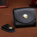 Bolsa Vintage Mini para Auscultadores em Pele S122, Café, Vinho Vermelho, Preto, Azul, Cinza, Verde