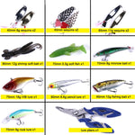 HENGJIA Isco Artificial Macio para Pesca de Robalo, Acessórios para Pesca em Água Doce, 110 Peças / Caixa
