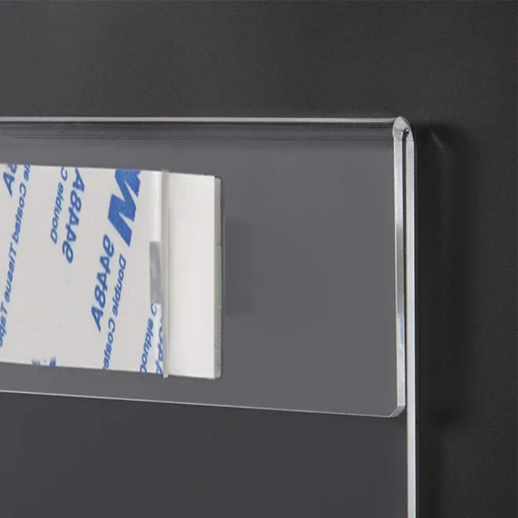 2 Peças Suporte de Acrílico para Sinalização de Parede 4x6 Polegadas, Moldura de Foto de Parede