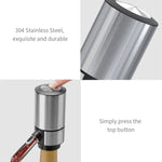Electric Red Wine Decanter Dispenser,Style:, Red ABS, Stainless Steel, Stainless Steel With Base