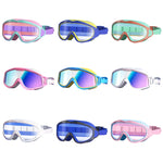 Óculos de Natação Anti-embaçante para Crianças, Confortáveis com Armação Grande para Mergulho, Macaron, Azul Maré Baixa, Laranja Abóbora, Branco Leite, Azul Lago Gelado, Azul Rosa, Azul Metalizado, Branco Metalizado, Rosa Metalizado