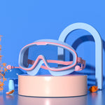 Large Frame Waterproof and Anti-fog HD Transparent Children Swimming Goggles, HD Transparent Swimming Goggles(White), HD Transparent Swimming Goggles(Pink), HD Transparent Swimming Goggles(Blue Yellow), HD Transparent Swimming Goggles(Blue White)      ...