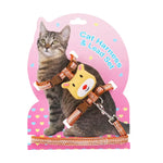 Trela Ajustável Confortável Anti-Fuga para Gato, S, L
