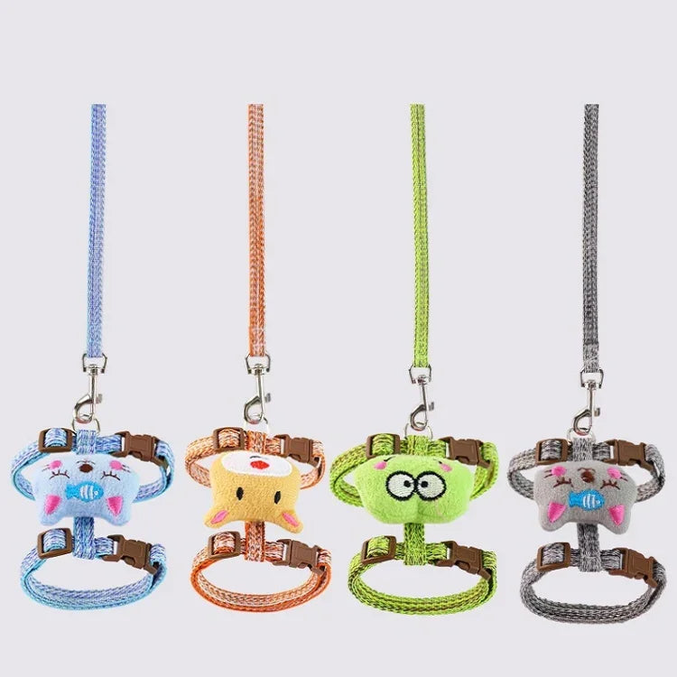 Trela Ajustável Confortável Anti-Fuga para Gato, S, L