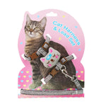 Trela Ajustável Confortável Anti-Fuga para Gato, S, L