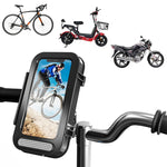 Bolsa Impermeável para Bicicleta Suporte Transparente para Telemóvel Flip para Motocicleta, Suporte Transparente Flip para Bicicleta