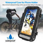 Bolsa Impermeável para Bicicleta Suporte Transparente para Telemóvel Flip para Motocicleta, Suporte Transparente Flip para Bicicleta