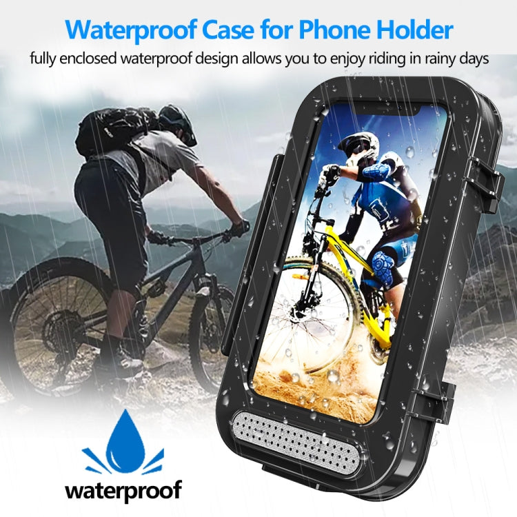 Bolsa Impermeável para Bicicleta Suporte Transparente para Telemóvel Flip para Motocicleta, Suporte Transparente Flip para Bicicleta