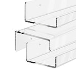 Home Kitchen Office Books Wall Mounted Acrylic Shelf, Acrylic Shelf 30x10x6cm, Acrylic Shelf 40x10x6cm