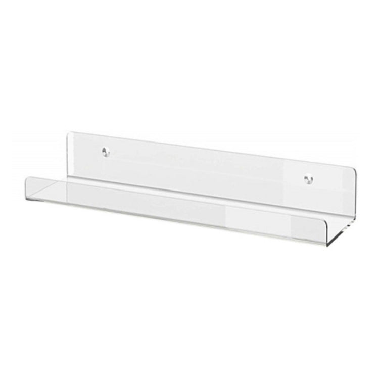 Home Kitchen Office Books Wall Mounted Acrylic Shelf, Acrylic Shelf 30x10x6cm, Acrylic Shelf 40x10x6cm