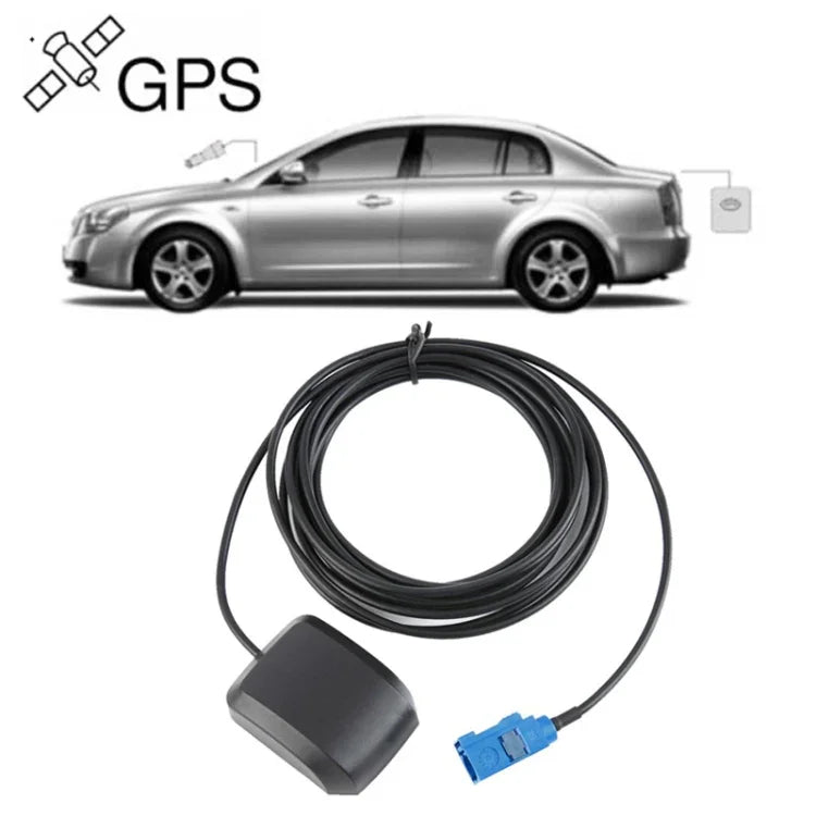 Amplificador de Antena GPS Satélite para Navegação DVD de Carro GPS-01 Interface SMA/FAKRA-C, Base Magnética