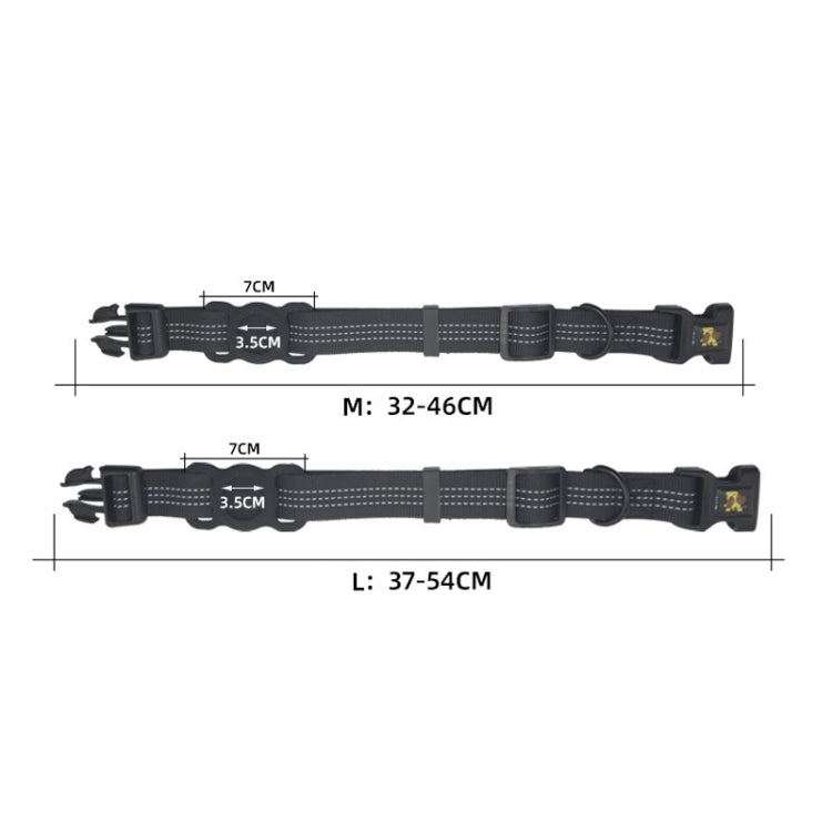 PUGGA GG1002 Coleiras para Animais em Poliéster Protetor de Dispositivo GPS para Cão, M, L