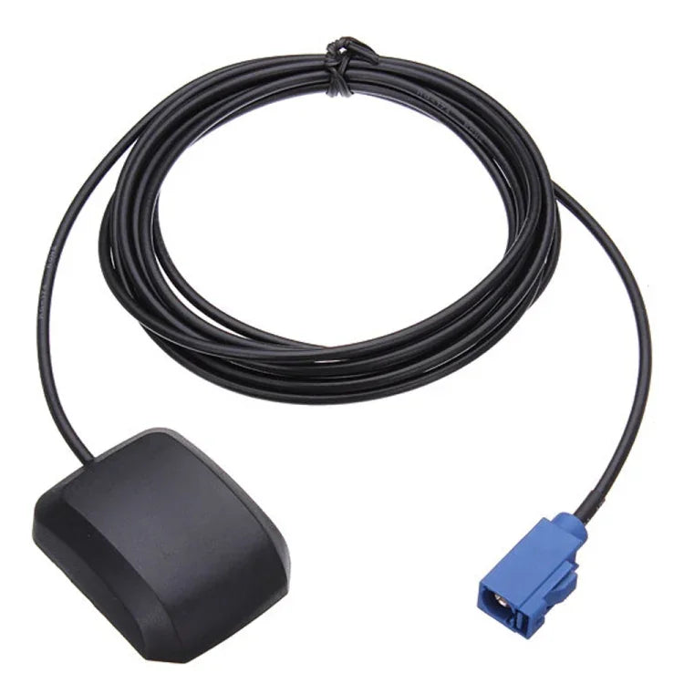 2 Peças Amplificador de Antena GPS Satélite para Navegação DVD de Carro Interface FAKRA-C, Base Plástica