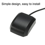 2 Peças Amplificador de Antena GPS Satélite para Navegação DVD de Carro Interface FAKRA-C, Base Plástica