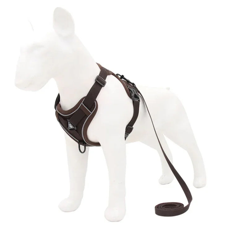 HT-864 Corda de Tração para Animais Colete Peitoral Respirável Refletor para Cão, Tamanho:, S, M, L, XL