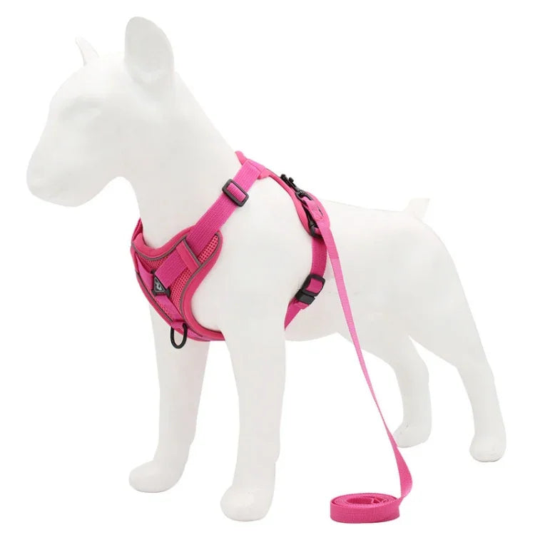 HT-864 Corda de Tração para Animais Colete Peitoral Respirável Refletor para Cão, Tamanho:, S, M, L, XL