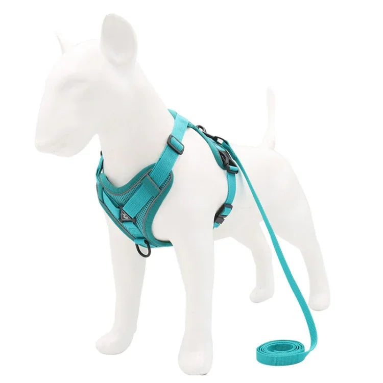 HT-864 Corda de Tração para Animais Colete Peitoral Respirável Refletor para Cão, Tamanho:, S, M, L, XL