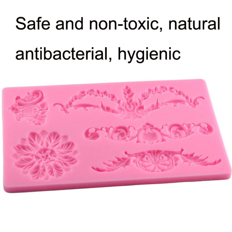 Molde de Silicone para Fondant Floral para Borda de Bolo, CF394