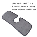 Tapete Absorvente para Drenagem de Lavatório, Almofada de Limpeza a Seco, Toalha de Fibra, Tapete de Água, Cor Entregue Aleatoriamente, Tamanho:, 38x13,5cm, 46x10cm, 46x15cm, 62,5x13cm