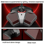 Microfone Omnidirecional JK com Placa de Som Incorporada Microfone Flexível para Gaming, 3.5mm