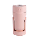 Humidificador de Luz Noturna Colorida Rotativa USB L09, Branco, Rosa, Preto