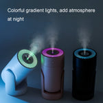 Humidificador de Luz Noturna Colorida Rotativa USB L09, Branco, Rosa, Preto