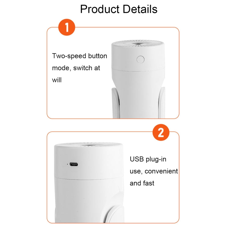 Humidificador de Luz Noturna Colorida Rotativa USB L09, Branco, Rosa, Preto