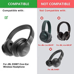 2pcs Capa de Espuma para Auriculares JBL E55BT, Cor: Sem LR, Preto, Azul, Cinzento, Vermelho, Verde, Cinzento, Sem LR, Veludo Espesso, Rede de Futebol Espessa