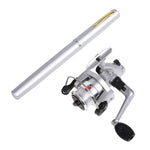 Conjunto de Pesca Portátil Tipo Caneta LEO com Carretel de Spinning, H8022G Dourado, H8022PU Roxo, H8022R Vermelho, H8022 Prateado, H8022B Preto, H8022BL Azul