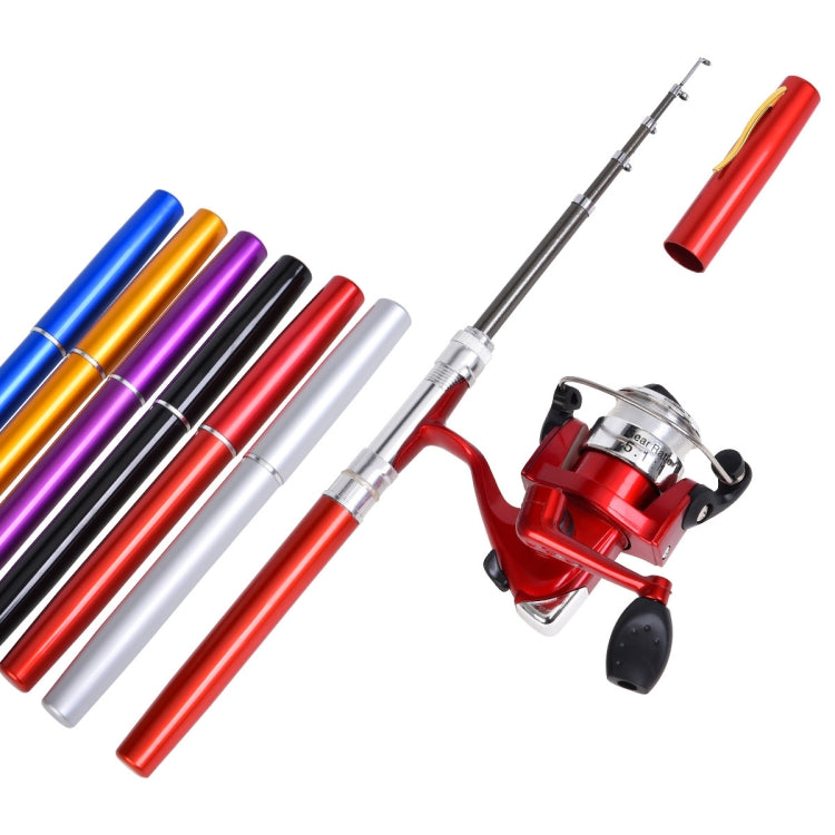 Conjunto de Pesca Portátil Tipo Caneta LEO com Carretel de Spinning, H8022G Dourado, H8022PU Roxo, H8022R Vermelho, H8022 Prateado, H8022B Preto, H8022BL Azul
