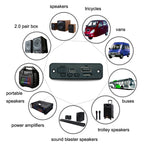 Módulo Decodificador Bluetooth JQ-D102BT com Amplificador para Gravação de Chamadas MP3, JQ-D102BT