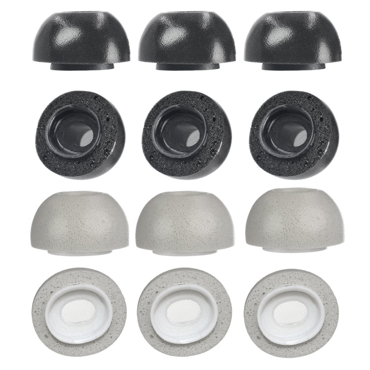 2 PCS Tampas de Espuma de Memória para Auriculares TWS Airpods Pro, Tamanho:, Grande Preto, Médio Preto, Pequeno Preto, Grande Cinzento, Médio Cinzento, Pequeno Cinzento