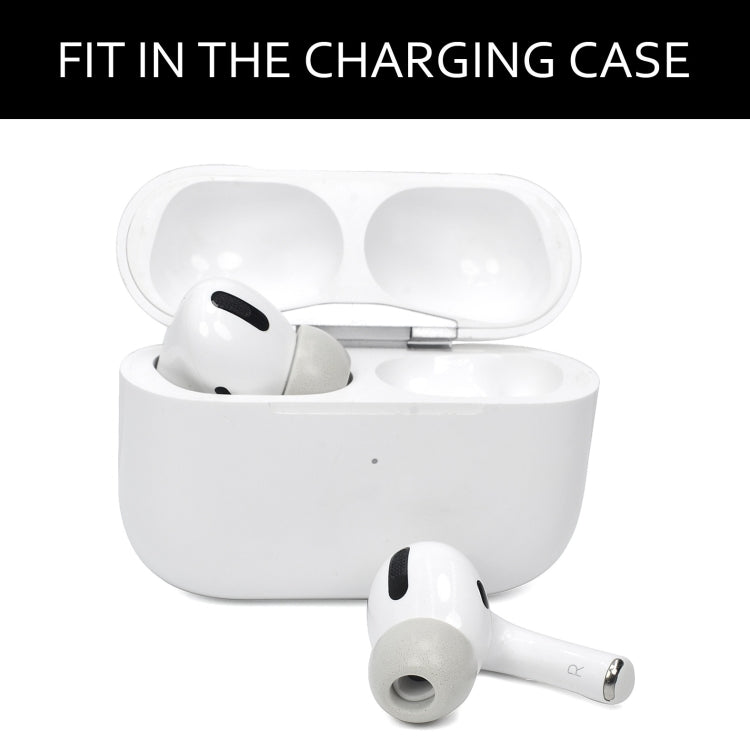 2 PCS Tampas de Espuma de Memória para Auriculares TWS Airpods Pro, Tamanho:, Grande Preto, Médio Preto, Pequeno Preto, Grande Cinzento, Médio Cinzento, Pequeno Cinzento