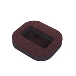 5 PCS Suporte para roldana de cadeira de computador Assento com rolo Almofada antiderrapante, Fundo quadrado em feltro cor feijão, Fundo quadrado em feltro castanho, Fundo redondo em plástico cor feijão, Fundo redondo em plástico preto