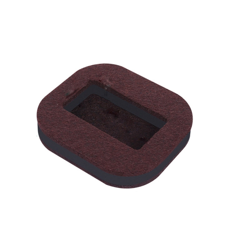 5 PCS Suporte para roldana de cadeira de computador Assento com rolo Almofada antiderrapante, Fundo quadrado em feltro cor feijão, Fundo quadrado em feltro castanho, Fundo redondo em plástico cor feijão, Fundo redondo em plástico preto