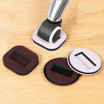 5 PCS Suporte para roldana de cadeira de computador Assento com rolo Almofada antiderrapante, Fundo quadrado em feltro cor feijão, Fundo quadrado em feltro castanho, Fundo redondo em plástico cor feijão, Fundo redondo em plástico preto