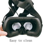 2 Unidades de Máscara de Espuma Facial em Pele PU para Olhos para Headset HTC VIVE VR, Espessura 2cm, Fina 1,5cm
