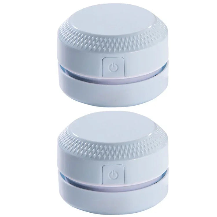 2PCS Desktop Mini Vacuum Cleaner Rubber Confetti Keyboard Cleaner, Pink, Blue