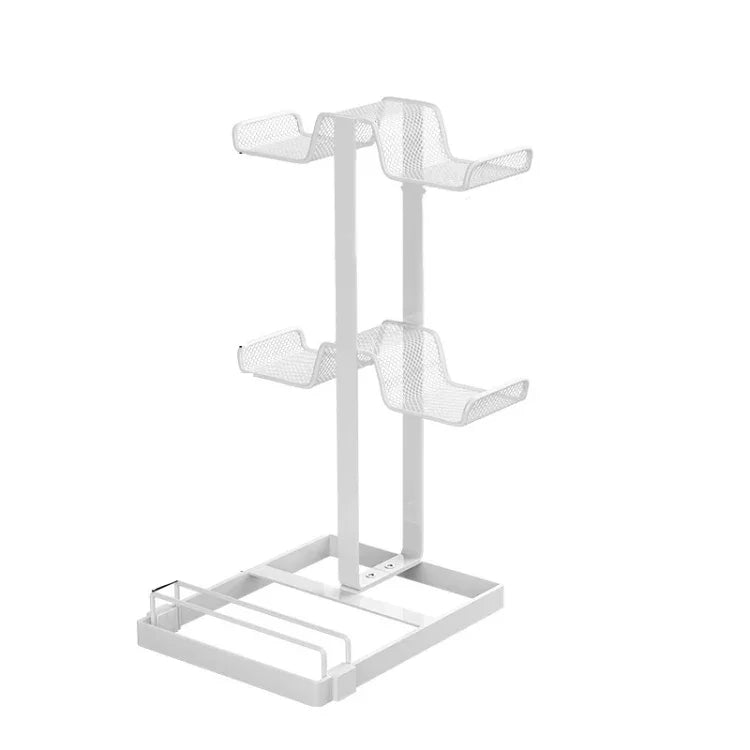 Suporte de Armazenamento para Auscultadores, Comando e Consola de Jogos de Secretária, Branco, Preto