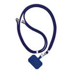 2 Unidades de Cordão Ajustável Destacável para Telemóvel com Cartão, Preto, Vermelho, Amarelo, Azul Céu, Vinho, Cinzento Claro, Cinzento Escuro, Azul Escuro, Branco